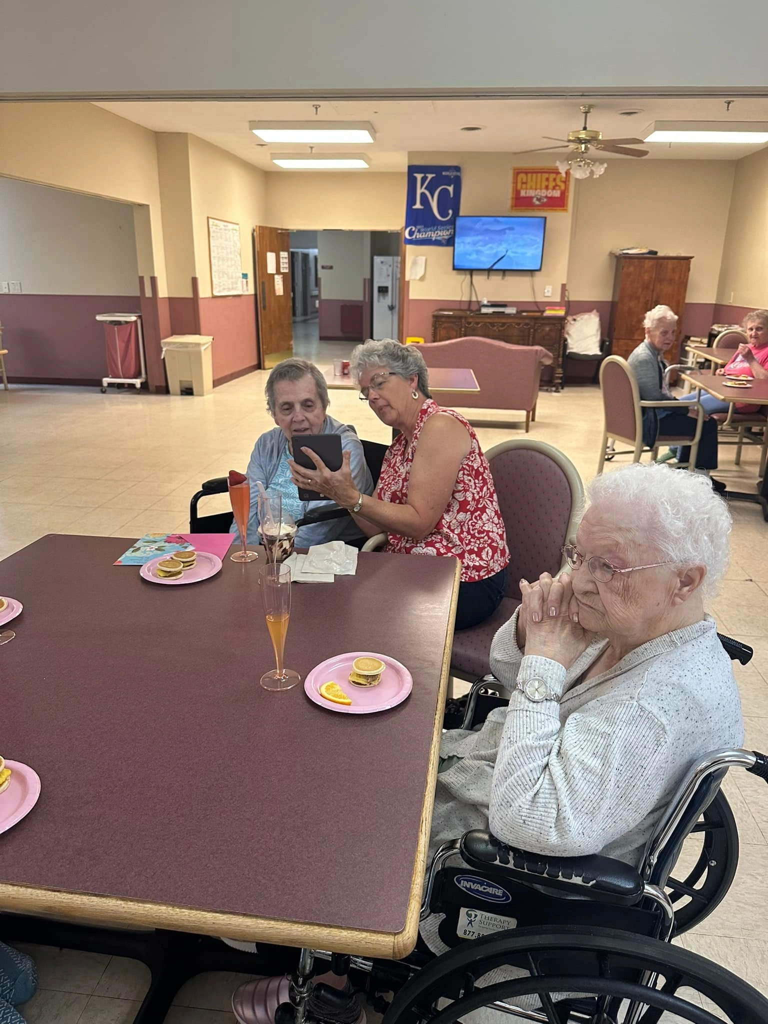 Seniors enjoying social activities at Aspire Senior Care